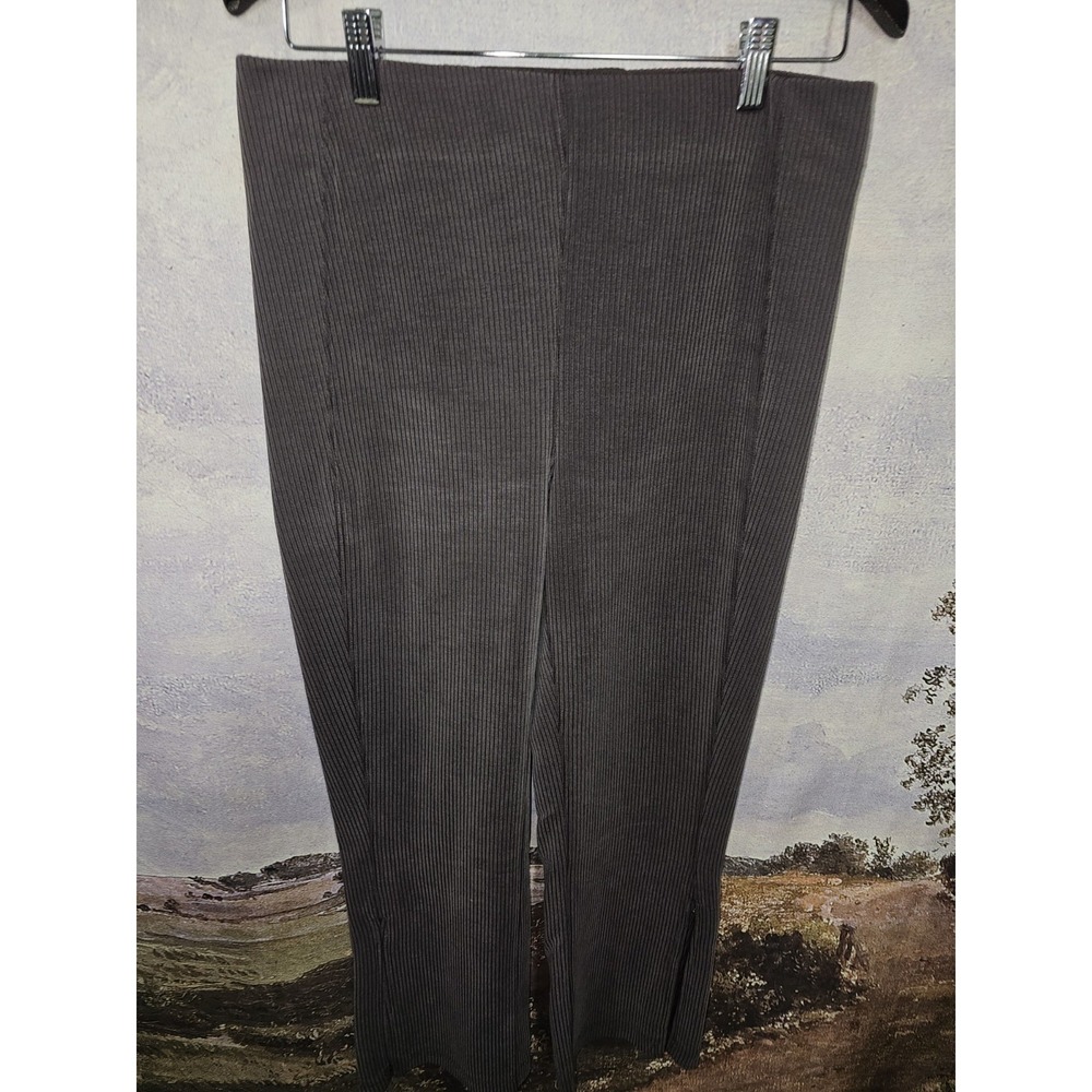 Lululemon Ribbed Softstreme Zip-Leg High-Rise Cropped Pant 25" Size 10 Espresso